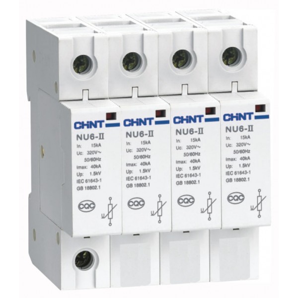 Обмежувач перенапруги Chint N6-II40kA/460V 4P (213595)