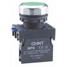 Кнопка плоска NP8-BN/1 Білий (МК) (578087)