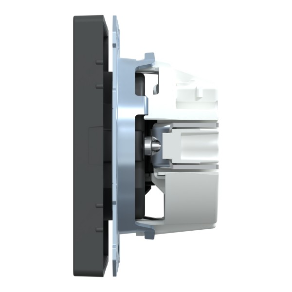 D-Life Розетка с заземлением и шторкой Антрацит (MTN2300-6034)