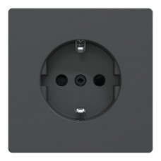 D-Life Розетка с заземлением и шторкой Антрацит (MTN2300-6034)