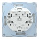 D-Life Розетка з заземленням і кришкою IP44 Білий лотос (MTN2314-6035)