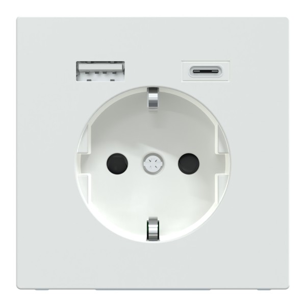 D-Life Розетка 16 A USB A+C 3 A, Белый лотос (MTN2367-6035)