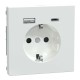 D-Life Розетка 16 A USB A+C 3 A, Белый лотос (MTN2367-6035)