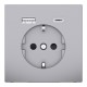D-Life Розетка 16 A USB A+C 3 A, Нержавіюча сталь (MTN2367-6036)