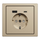 D-Life Розетка 16 A USB A+C 3 A, Шампань (MTN2367-6051)