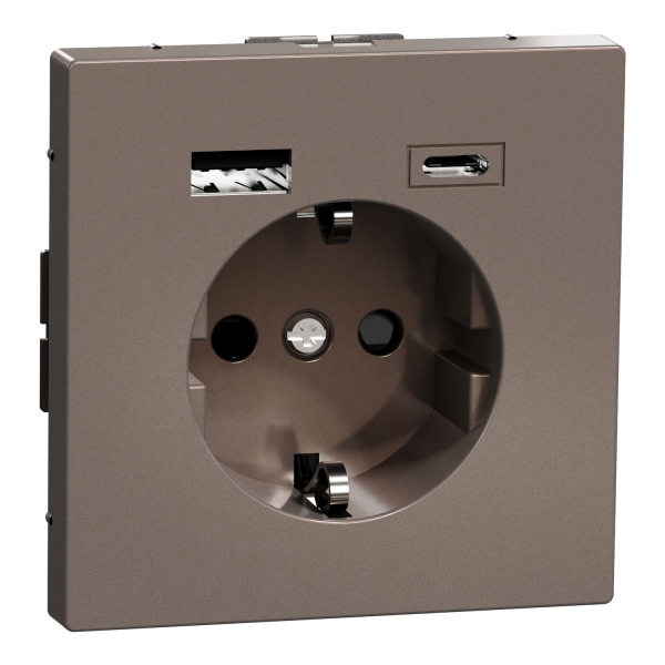 D-Life Розетка 16 A USB A+C 3 A, Мокко (MTN2367-6052)