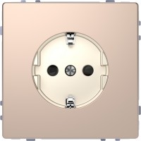 D-Life Розетка з заземленням і шторкою Шампань (MTN2300-6051)