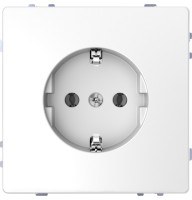 D-Life Розетка с заземлением без шторки Белый лотос (MTN2301-6035)