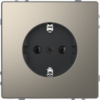 D-Life Розетка з заземленням без шт Нікель (MTN2301-6050)