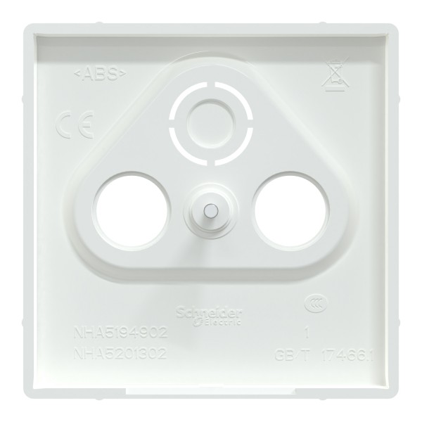 D-Life Центральная накладка розетки TV Белый лотос (MTN4123-6035)