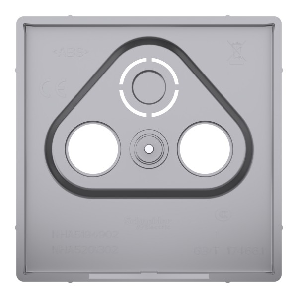 D-Life Центральна накладка TV розетки Нержавіюча сталь (MTN4123-6036)