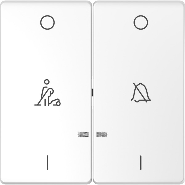 D-Life Клавіша 2-на LED дзв/пов. Білий лотос (MTN3429-6035)