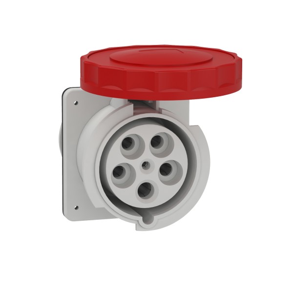 Розетка скрытой установки промышленная винтовая 125А 3P+N+E IP67 (81695)