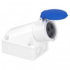 Промислова Розетка PRATIKA 32 A, 2P+E 200-250 В зм. стр., IP44 (83116)