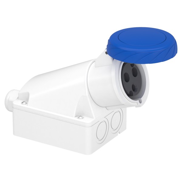 Розетка настенная короб 32А 2Р+Е 250В IP67 (83166)