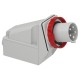 Вилка настенная винтовая 63А 3P+N+E IP67 380В (81583)