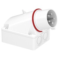Вилка РК настінна в корпусі 32А 3Р+N+Е 415В IP44 (83521)