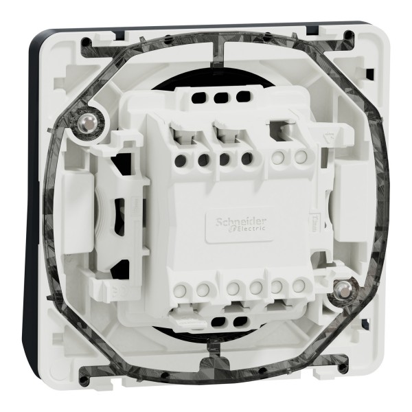 Механізм перемикача IP55 Mureva Styl, сх.6, чорний (MUR37021)