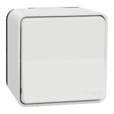 Одноклавішний перемикач IP55 Mureva Styl, сх.6, поверх. монтаж, білий (MUR39021)