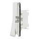 Механизм переключателя IP55 Mureva Styl, белый (MUR39723)