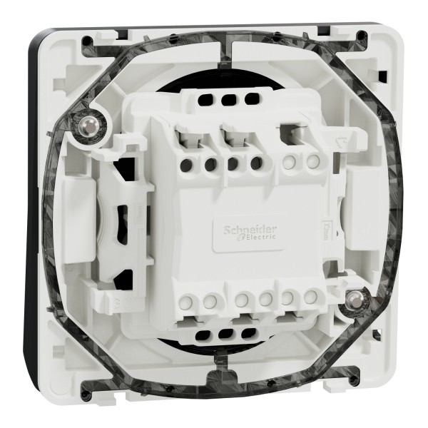 Механізм кнопкового вимикача IP55 Mureva Styl, чорний (MUR35027)