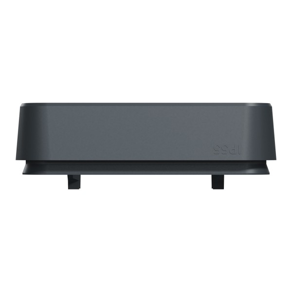 Рамка одноместная горизонтальная IP55 Mureva Styl, черная (MUR34107)