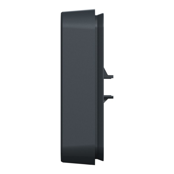 Рамка одноместная горизонтальная IP55 Mureva Styl, черная (MUR34107)