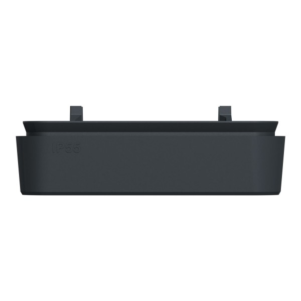 Рамка одноместная горизонтальная IP55 Mureva Styl, черная (MUR34107)