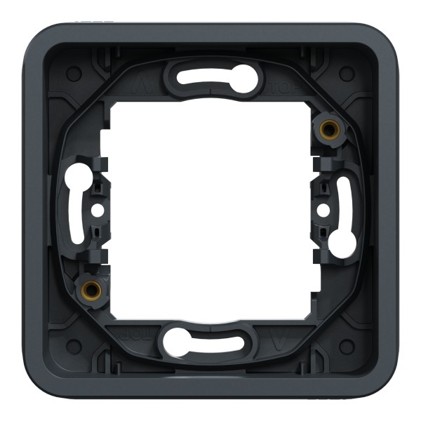Рамка одноместная горизонтальная IP55 Mureva Styl, черная (MUR34107)