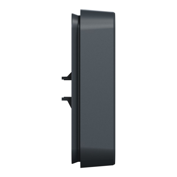 Рамка одноместная горизонтальная IP55 Mureva Styl, черная (MUR34107)