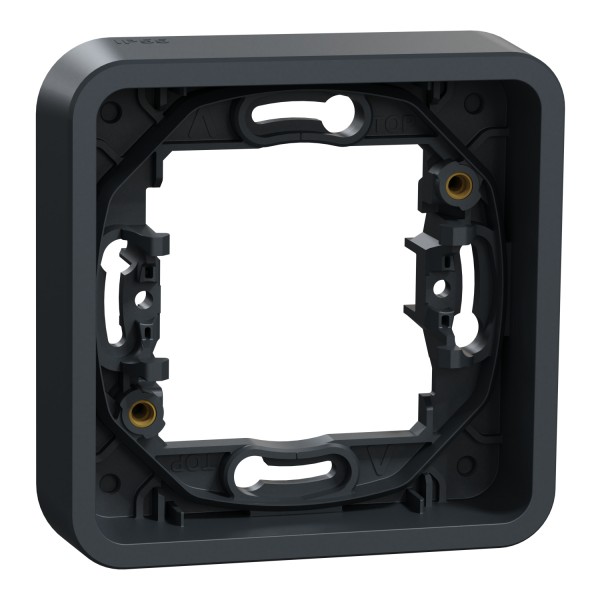 Рамка одноместная горизонтальная IP55 Mureva Styl, черная (MUR34107)