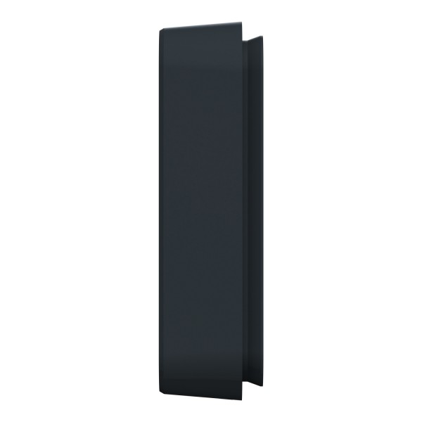 Рамка трехместная горизонтальная IP55 Mureva Styl, черная (MUR34109)