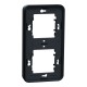 Рамка двомісна вертикальна IP55 Mureva Styl, чорна (MUR34151)