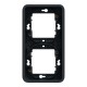 Рамка двомісна вертикальна IP55 Mureva Styl, чорна (MUR34151)