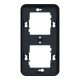 Рамка двомісна вертикальна IP55 Mureva Styl, чорна (MUR34151)