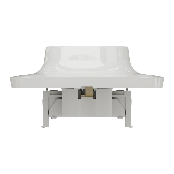 Розетка Unica New двойная с ж/к, со шторками винтовыми зажимами, белый (NU206718)