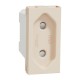Розетка New Unica, механизм, 2P, 10A, European, за шторками, IP3x, бежевый (NU303144)