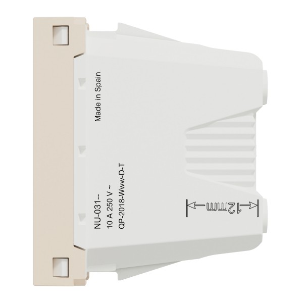 Розетка New Unica, механизм, 2P, 10A, European, за шторками, IP3x, бежевый (NU303144)