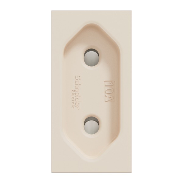 Розетка New Unica, механизм, 2P, 10A, European, за шторками, IP3x, бежевый (NU303144)