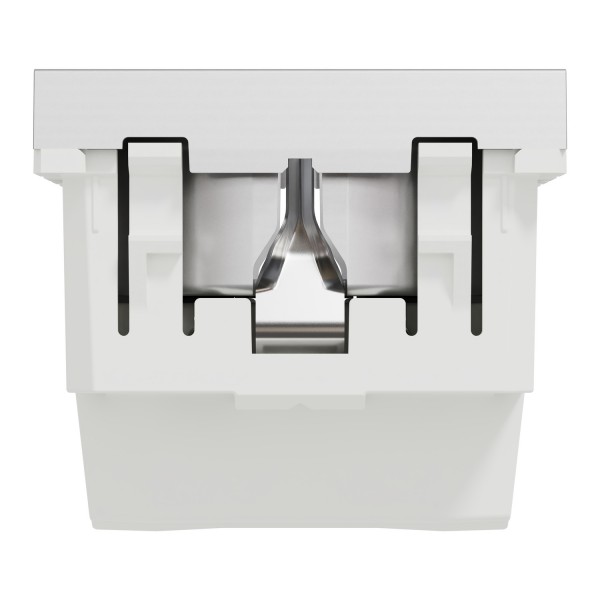 Розетка с ж/к со шторками 16А винтовые зажимным алюмом (N30U3037)