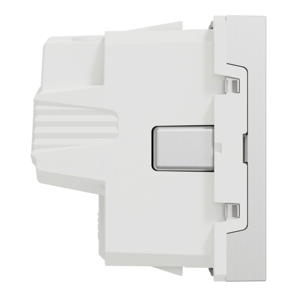 Розетка с ж/к со шторками 16А винтовые зажимным алюмом (N30U3037)