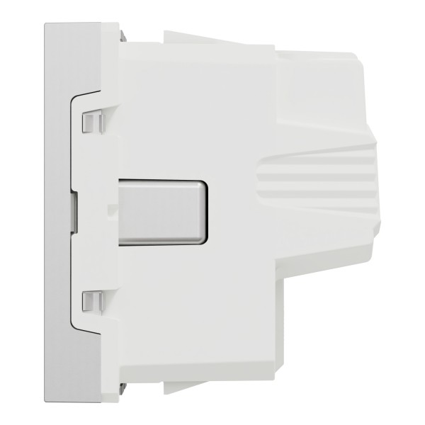 Розетка с ж/к со шторками 16А винтовые зажимным алюмом (N30U3037)