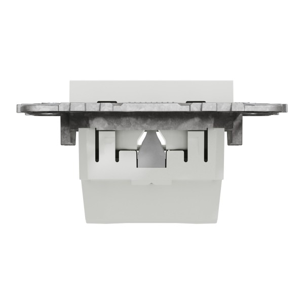 Розетка с ж/к без шторками 16А винтовые зажим белый (NU503618)