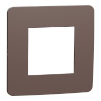 Рамка 1-постова Unica New, Шоколад/антрацит (NU280217)