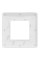 Рамка 1-постова Unica New, Білий/білий (NU280218)