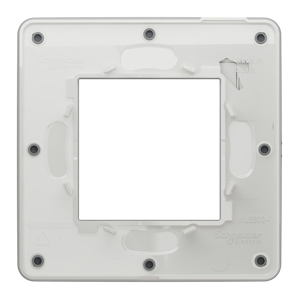 Рамка 1-постова Unica New, Димчато-сірий/білий (NU280221)