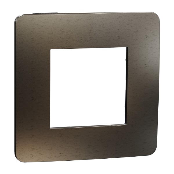 Рамка Unica Studio Metal, 1 постовая, антрацит (NU280253M)