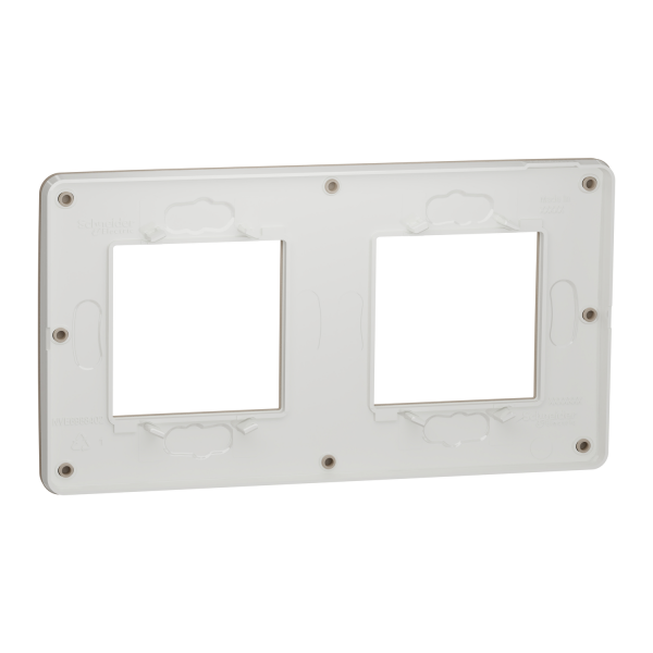 Рамка 2-постовая Unica New, Песочный/белый (NU280426)