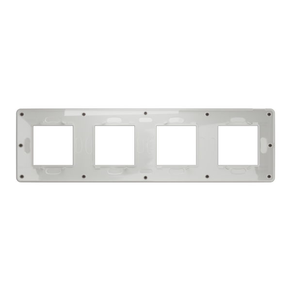 Рамка 4-постовая Unica New, Шоколад/белый (NU280816)