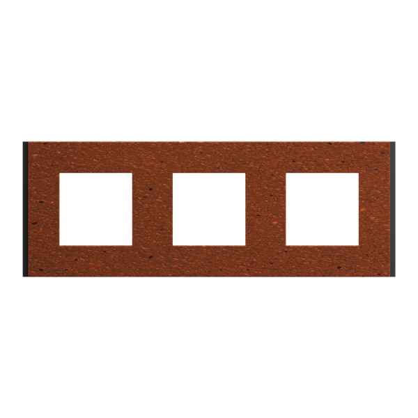 Рамка 3-постова Unica Deco Material, теракотовий (NU600671)